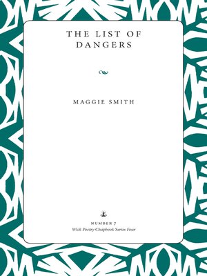 cover image of The List of Dangers